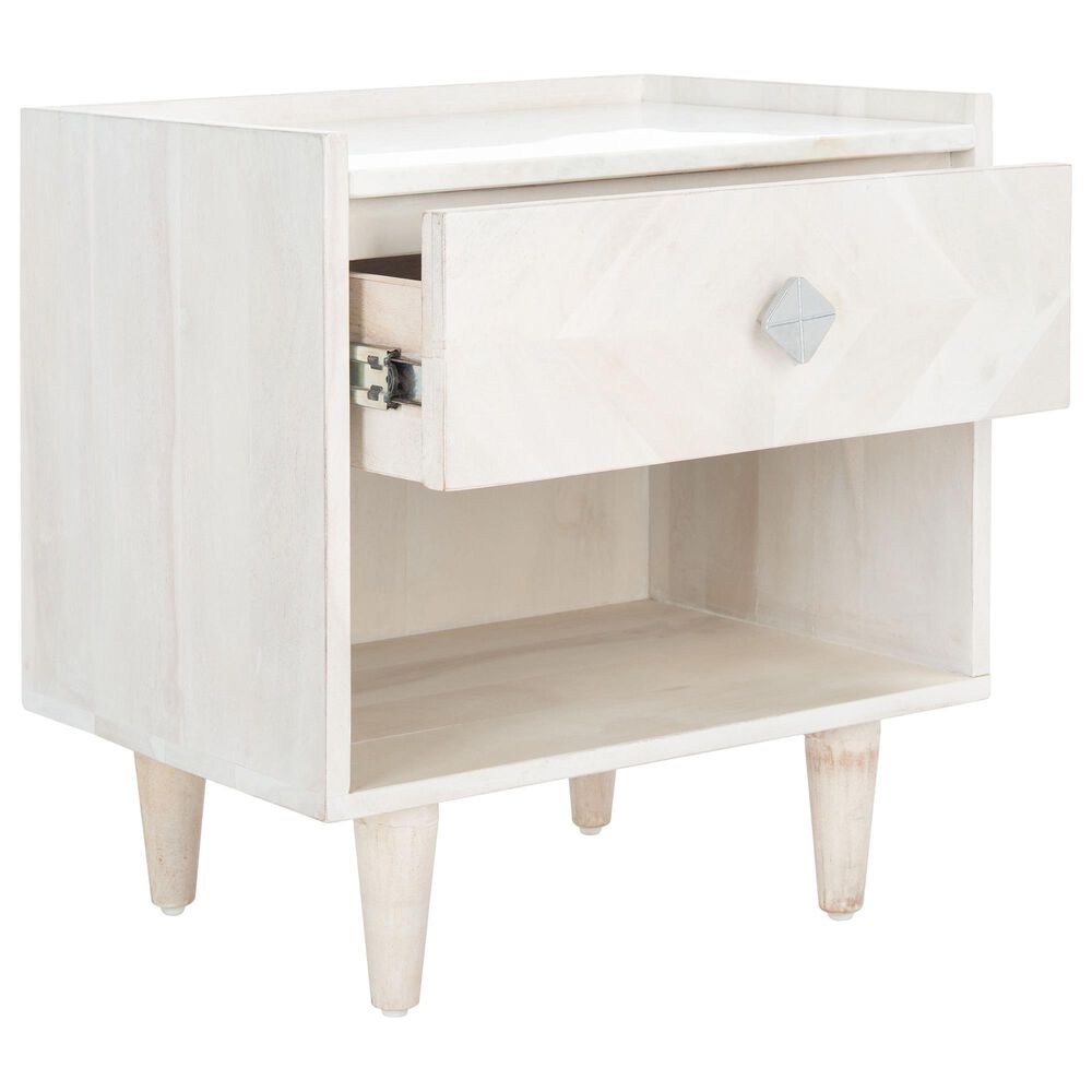 Safavieh Bora Nightstand in White Wash, , large