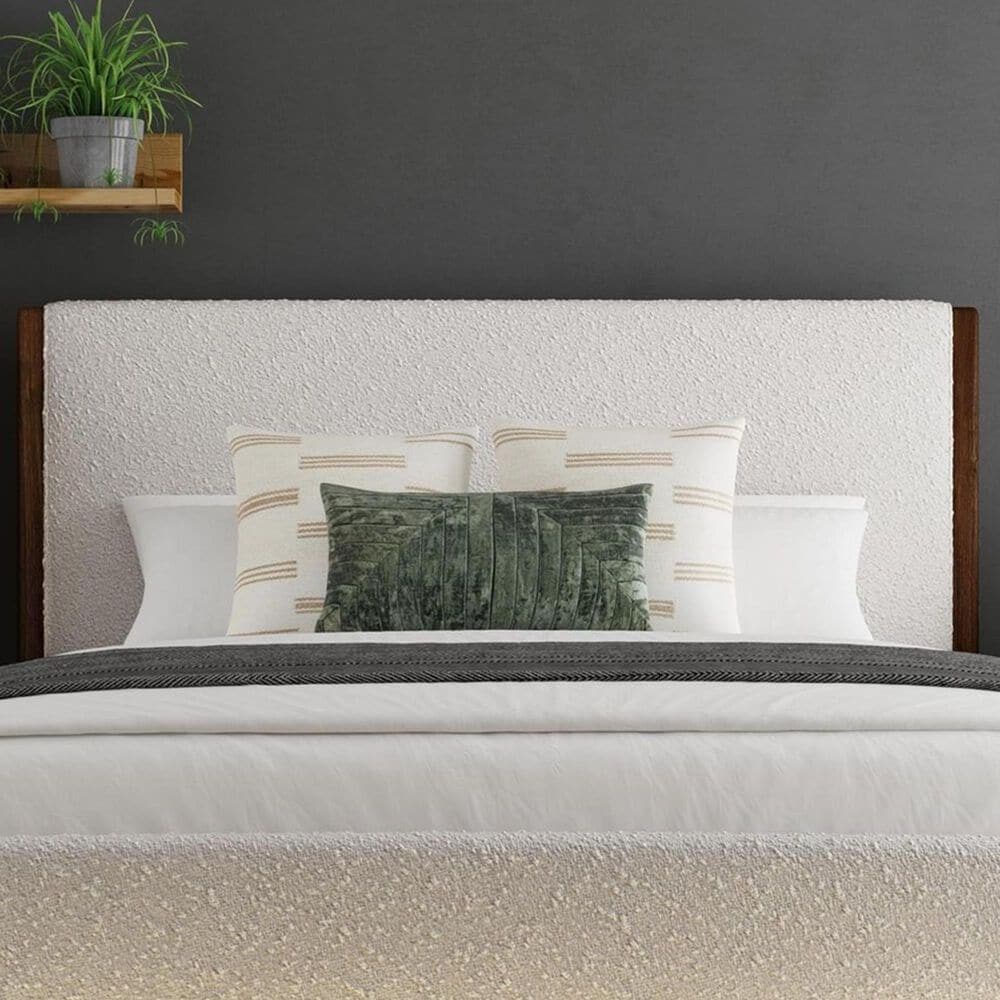 37B Brisbane King Upholstered Headboard in Brown, , large