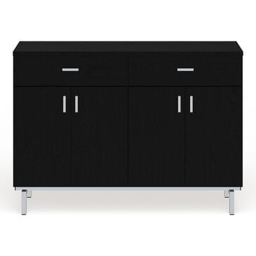 Furniture of America Belcher Buffet in Black and Silver, , large