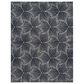 Safavieh Micro-Loop MLP174H 8" x 10" Charcoal and Ivory Area Rug, , large