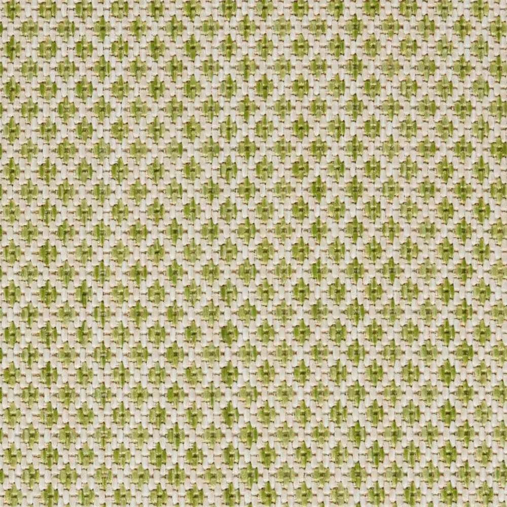 Nourison Courtyard Ivory and Green 5&#39; Square Indoor/Outdoor Area Rug, , large