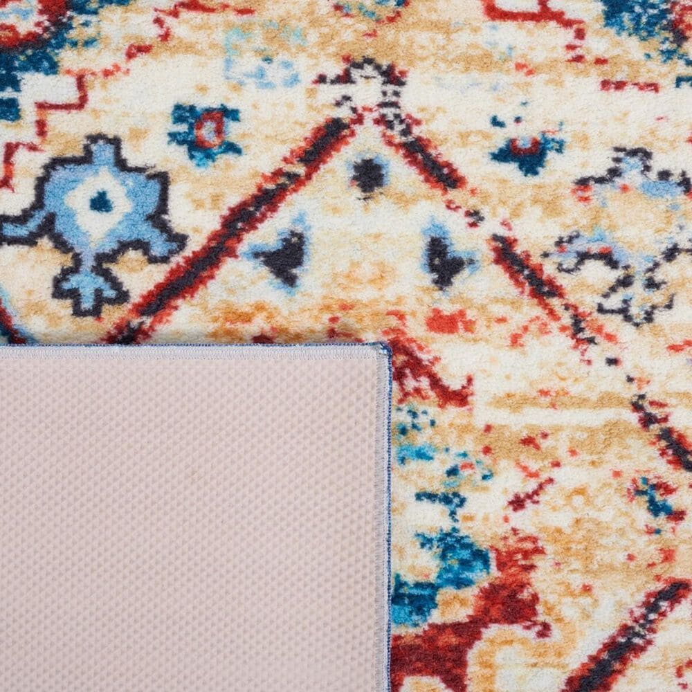 Safavieh Riviera 4&#39;5&quot; x 6&#39; Blue and Gold Area Rug, , large