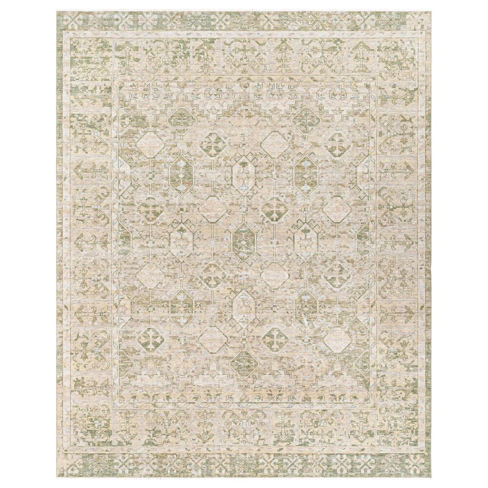 Surya Once Upon a Time Tan, Olive, Light Olive, Light Gray and Pale Blue 7&#39;10&quot; x 9&#39;10&quot; Area Rug, , large