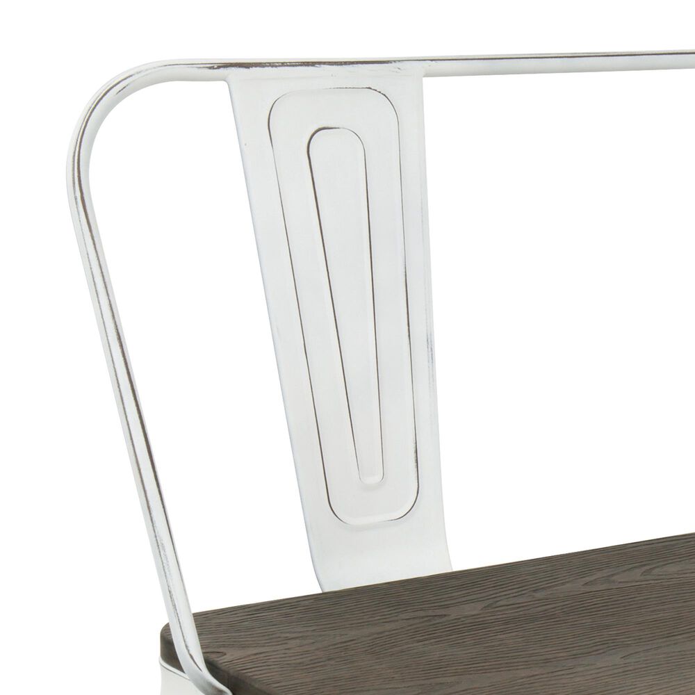 Lumisource Oregon Bench in Espresso and White, , large
