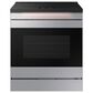 Samsung Bespoke 2-Piece Kitchen Package with 6.3 Cu. Ft. Convection Slide-In Induction Range and 2.1 Cu. Ft. Fingerprint Resistant Over-the-Range Microwave in Stainless Steel, , large