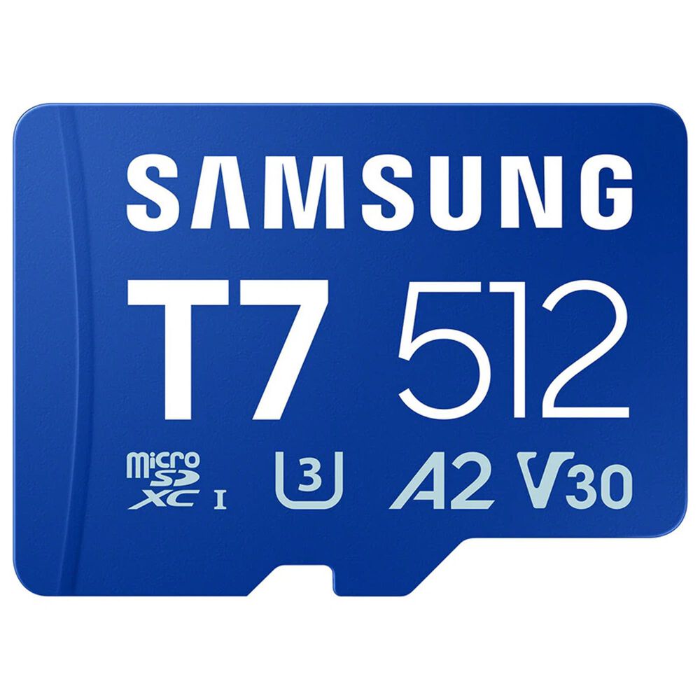 Samsung 512GB T7 UHS-I microSDXC Memory Card in Blue, , large