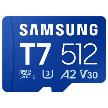 Samsung 512GB T7 UHS-I microSDXC Memory Card in Blue, , large