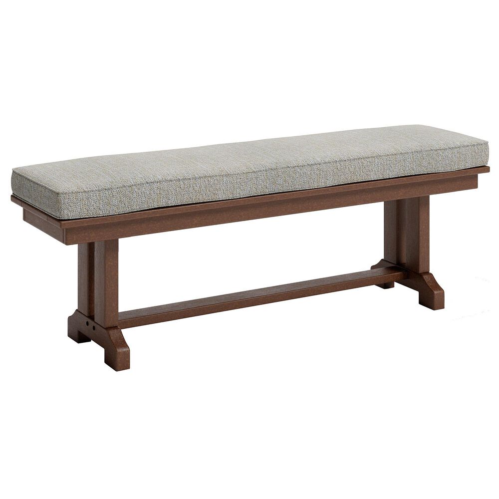Signature Design by Ashley Emmeline Bench with Beige Cushion in Brown, , large