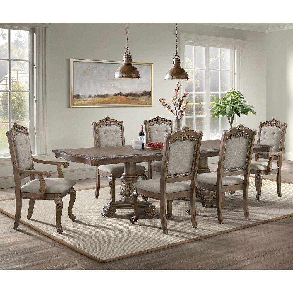 Mayberry Hill Madison Park 7 Piece Dining Set in Walnut, , large