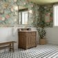 James Martin Vanities Brookfield 36" Single Bathroom Vanity in Pecan with 3 cm Victorian Silver Quartz Top and Rectangular Sink, , large