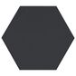 Emser Rhythm Black Hexagon 11" x 13" Pattern Porcelain Tile, , large