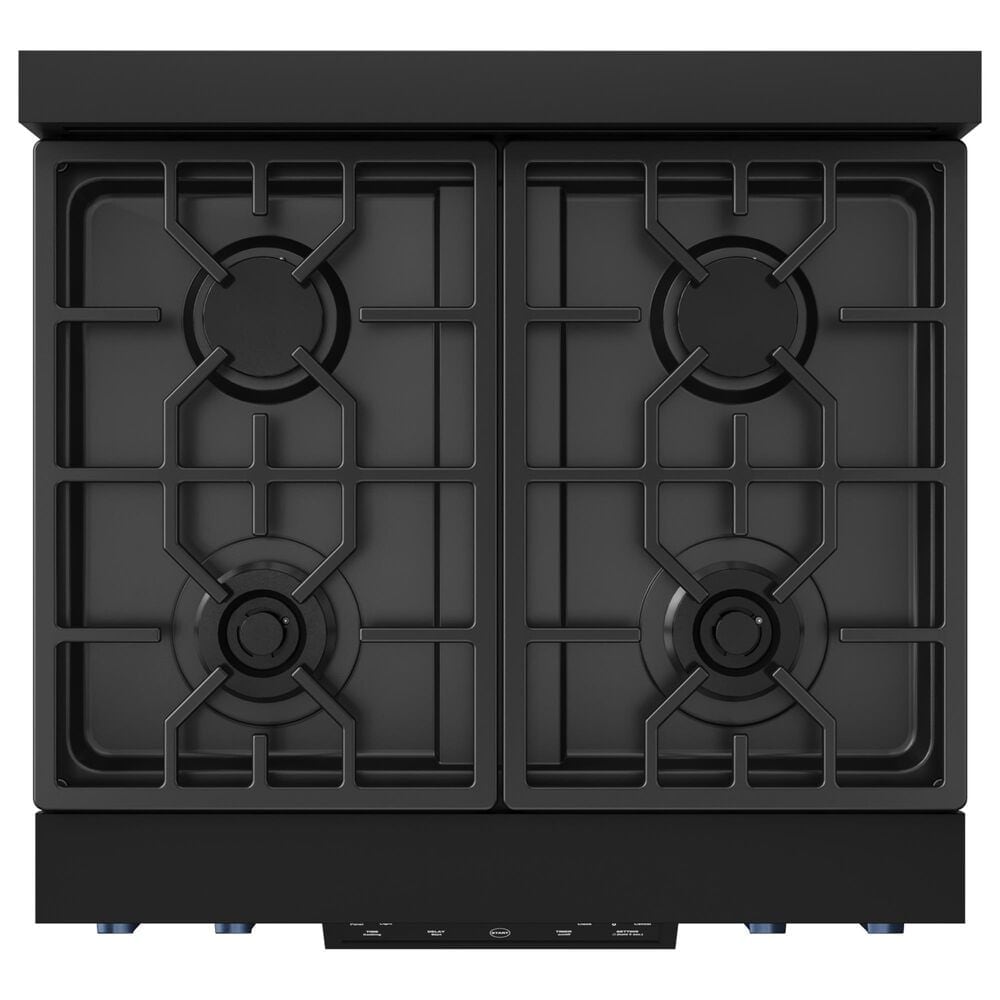 Thor Kitchen Gordon Ramsay 4.55 Cu. Ft. 30&quot; Professional Liquid Propane Range with Bronze Handle Kit in Black, , large