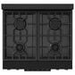 Thor Kitchen Gordon Ramsay 4.55 Cu. Ft. 30" Professional Liquid Propane Range with Bronze Handle Kit in Black, , large