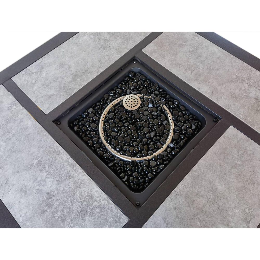 Gathercraft Franklin 5-Piece Firepit Chat Set in Gray, , large