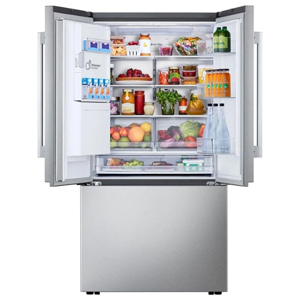 LG 23.7 Cu. Ft. 3-Door French Door Refrigerator with Zero Clearance in PrintProof Stainless Steel, , large
