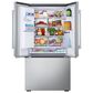 LG 23.7 Cu. Ft. 3-Door French Door Refrigerator with Zero Clearance in PrintProof Stainless Steel, , large