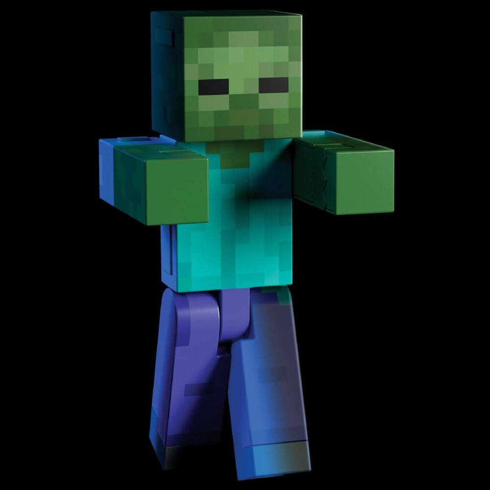 Mattel Minecraft Diamond Level Zombie Action Figure, , large