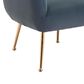 Zuo Modern Deco Accent Chair in Gray Velvet, , large