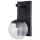 Vaxcel Keeler 12" 1-Light Outdoor Wall Sconce in Matte Black, , large