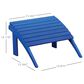 Linon Home Decor Adirondack Patio Ottoman in Blue, , large