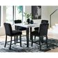 Ashley Mervannie Counter Height Dining Table in Gray and Black - Table Only, , large