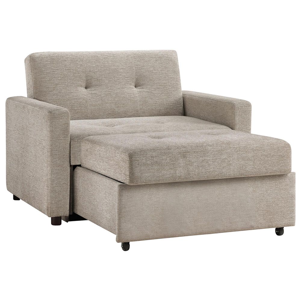 Steve Silver Convertible Sleeper Chair in Tan, , large