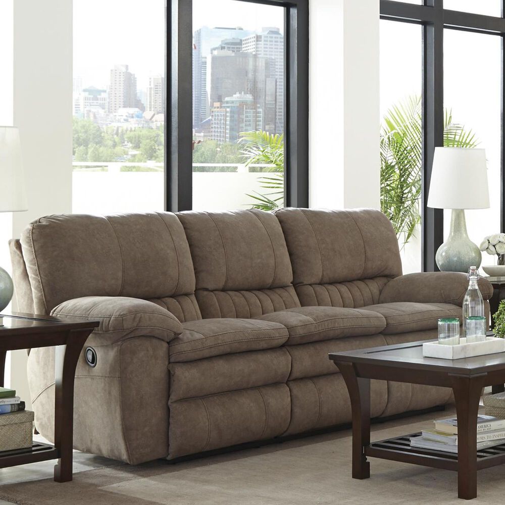 Catnapper Reyes Power Lay Flat Reclining Sofa in Portabella, , large