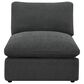 Coaster Collins Modular Armless Chair in Dark Grey, , large