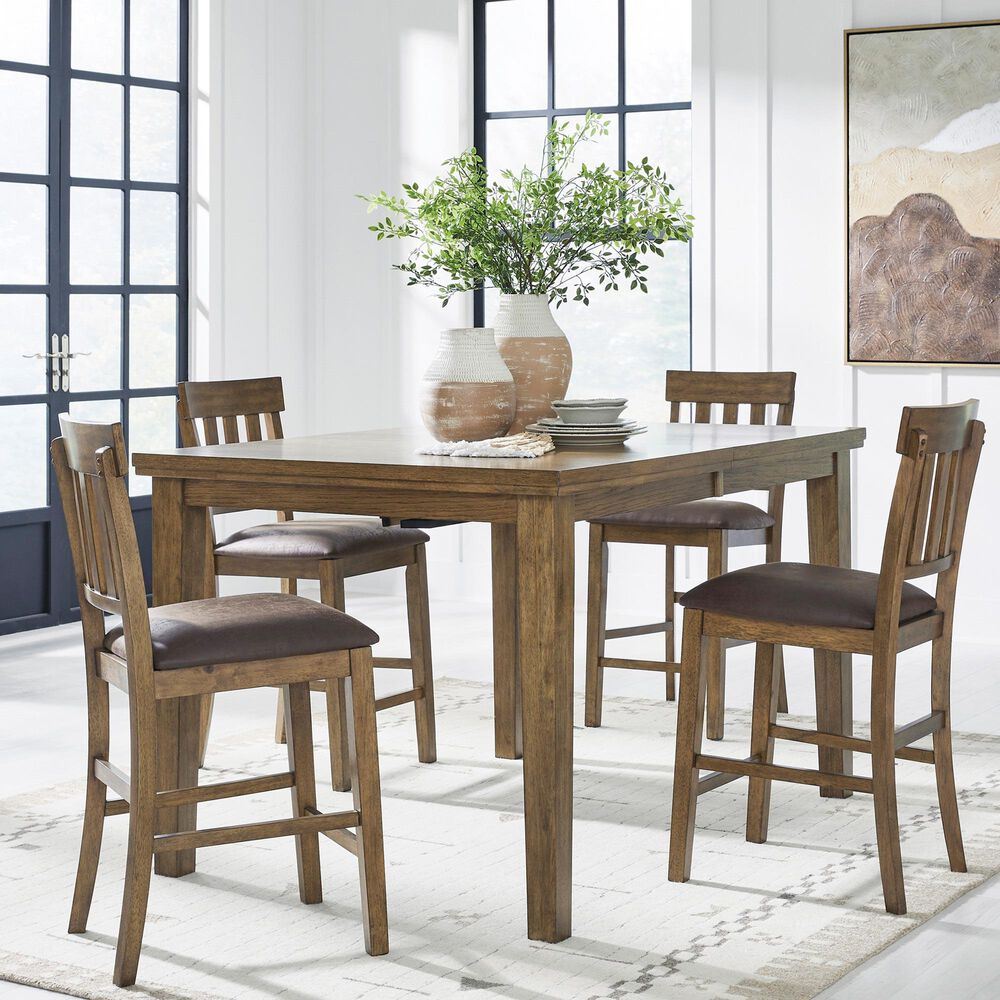 Ashley Urbinforte Counter Height Table in Light Brown - Table Only, , large