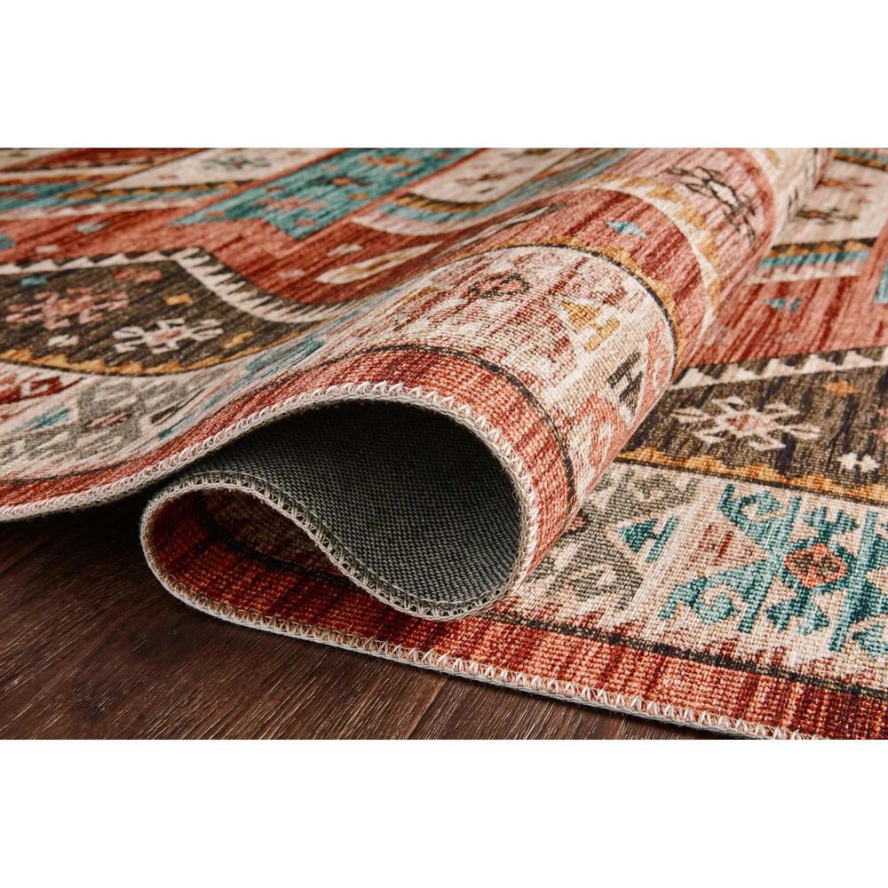 Loloi II Zion ZIO-05 2&#39;3&quot; x 3&#39;9&quot; Red and Multicolor Area Rug, , large
