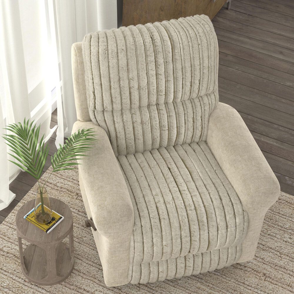 Catnapper Foxy Swivel Glider Recliner in Porcelain, , large