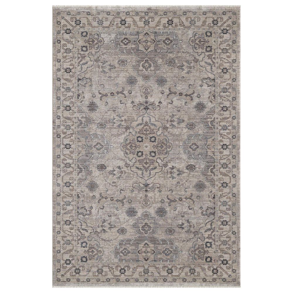 Kas Oriental Rugs Adele Amelia 5" x 7"8" Ivory and Grey Area Rug, , large