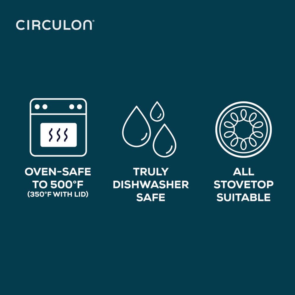 Circulon 12" Ceramic Nonstick Frying Pan with Lid in Sage, , large