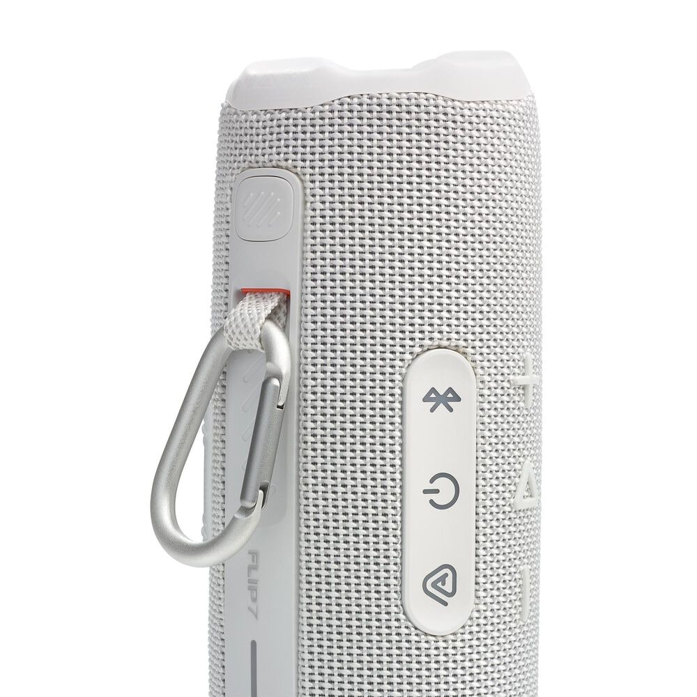 JBL Flip 7 Waterproof Bluetooth Speaker in White, , large