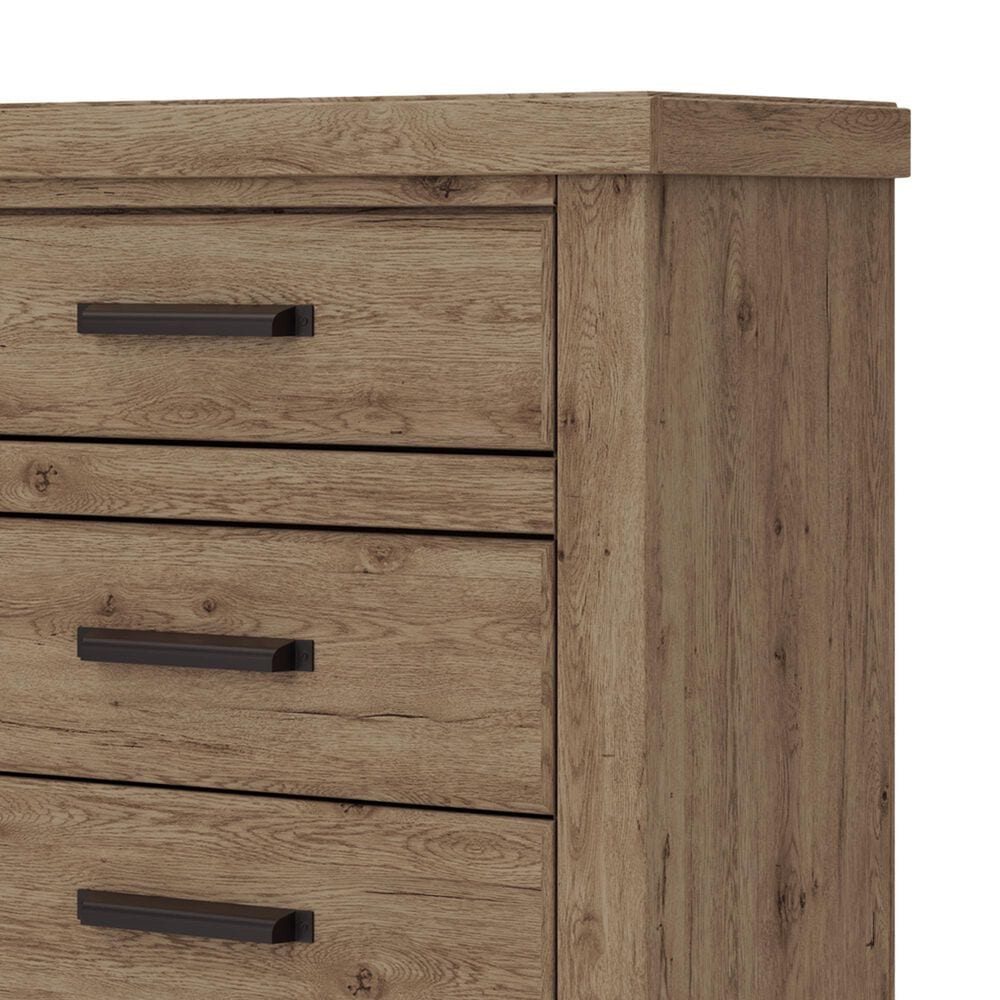 Ashley Oliandon 5-Drawer Chest in Natural Rustic, , large