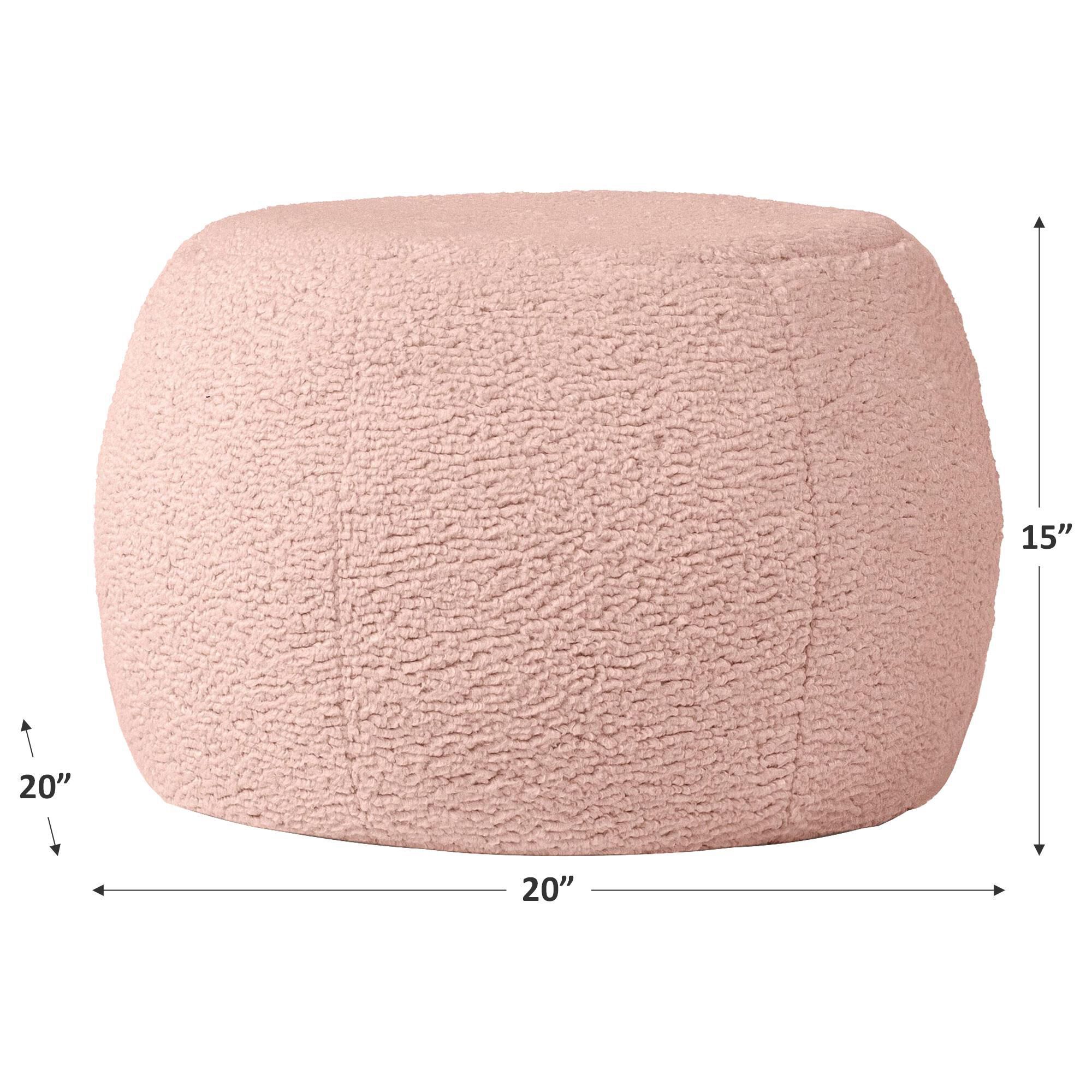 Jaxx Ellis Small Pouf in Pink