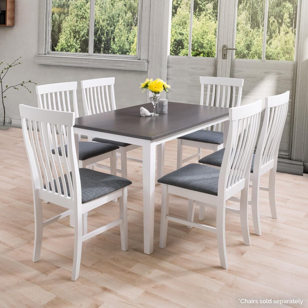 CorLiving Michigan Dining Table in White/Grey, , large