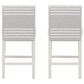 Linon Home Decor Regina Counter Stool with Light Grey Cushion in White (Set of 2), , large