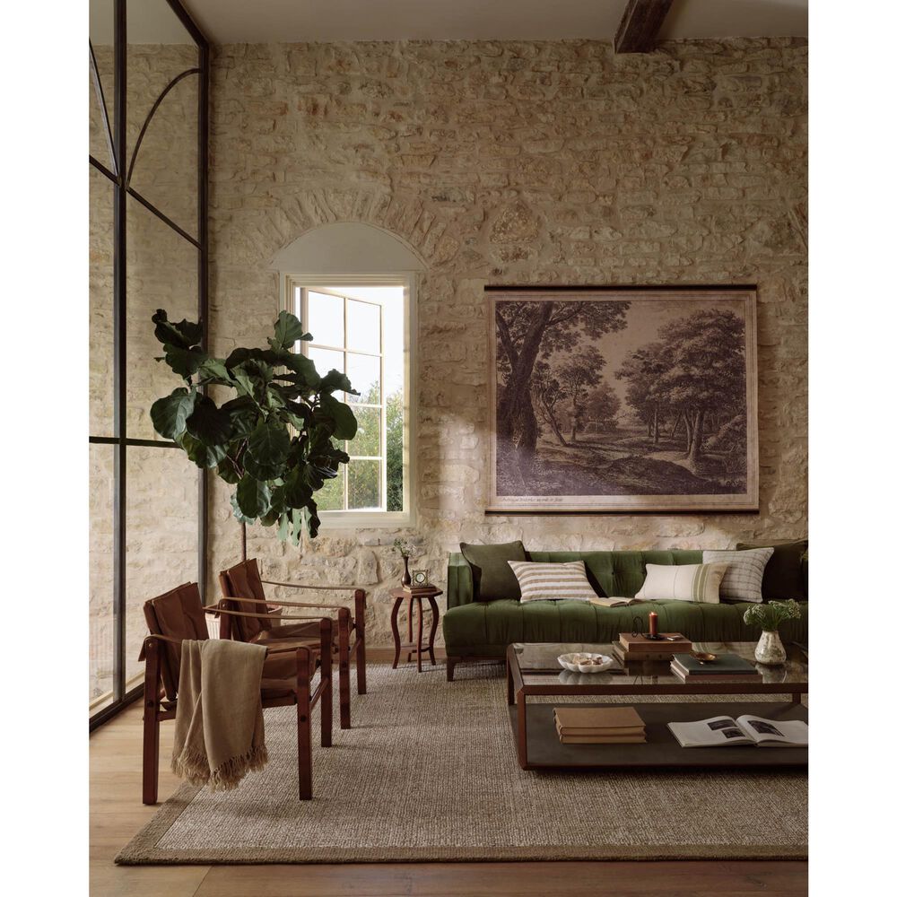 Magnolia Home Henley Ivory and Brown 5&#39; x 7&#39;6&quot; Area Rug, , large