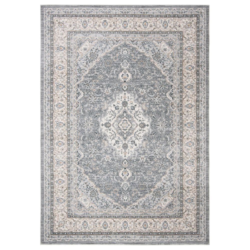 Safavieh Isabella 4" x 6" Grey and Cream Area Rug, , large