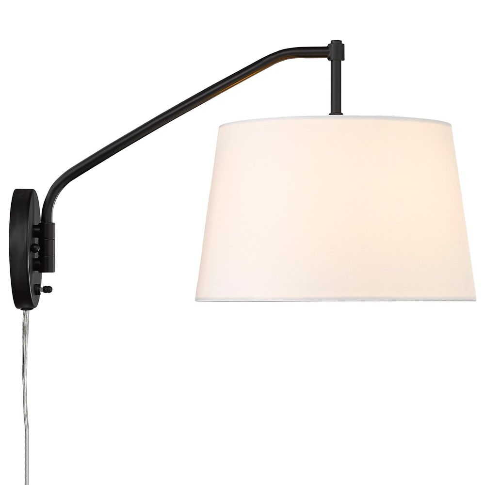 Golden Lighting Ryleigh 1-Light Articulating Wall Sconce in Matte Black, , large