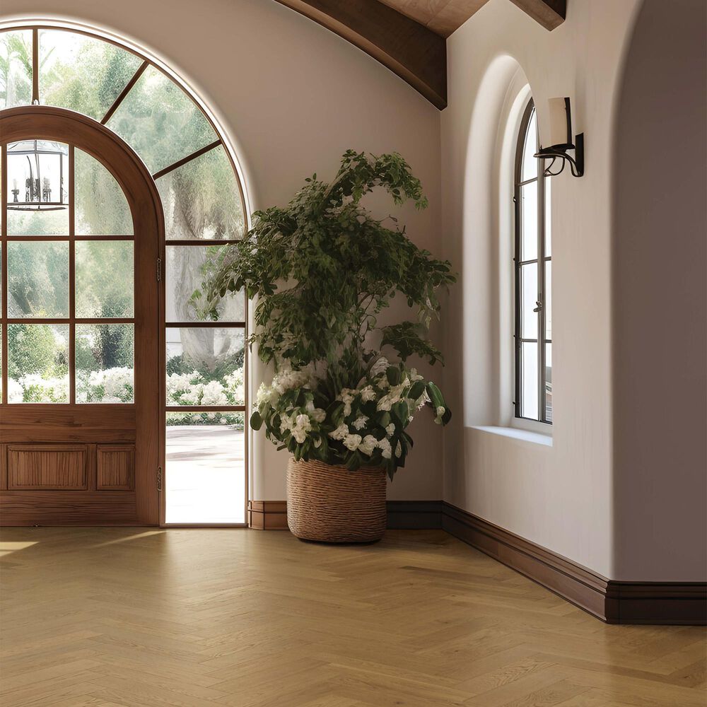 Karastan Gault Estate Herringbone Woven Wicker Oak Engineered Hardwood, , large