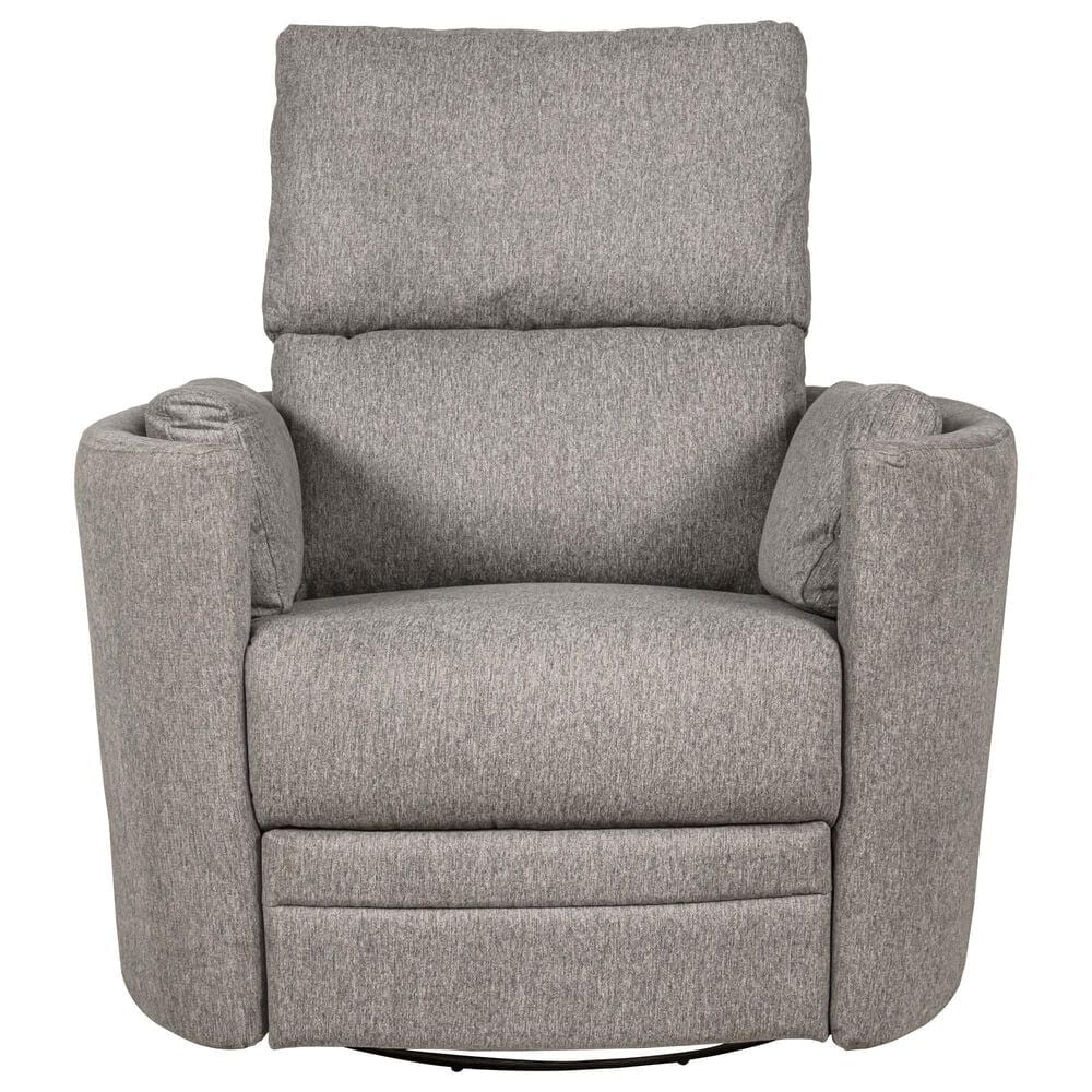 Eastern Shore Compass Power Swivel Glider with USB in Pebble, , large