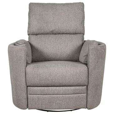 Eastern Shore Compass Power Swivel Glider with USB in Pebble, , large