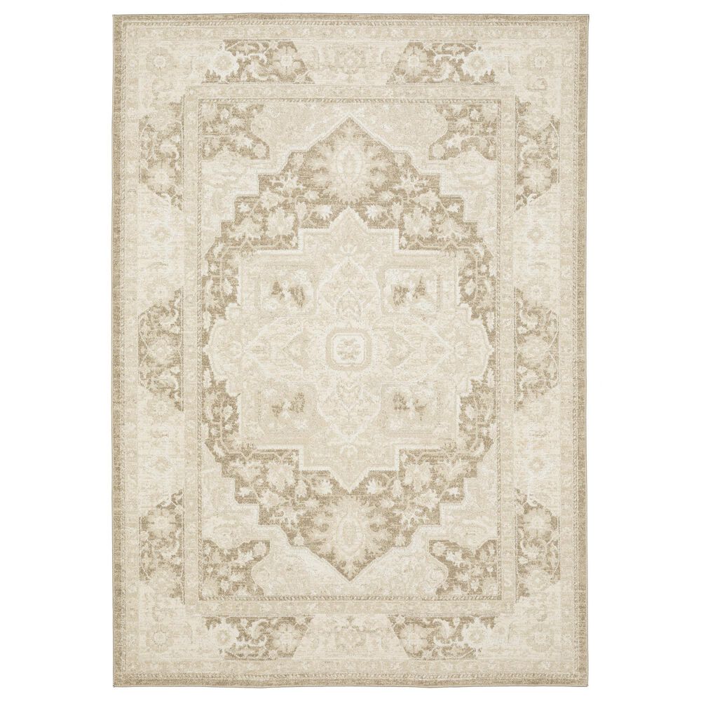 Oriental Weavers Lauren LRN06 Brown 3"3" x 5" Area Rug, , large