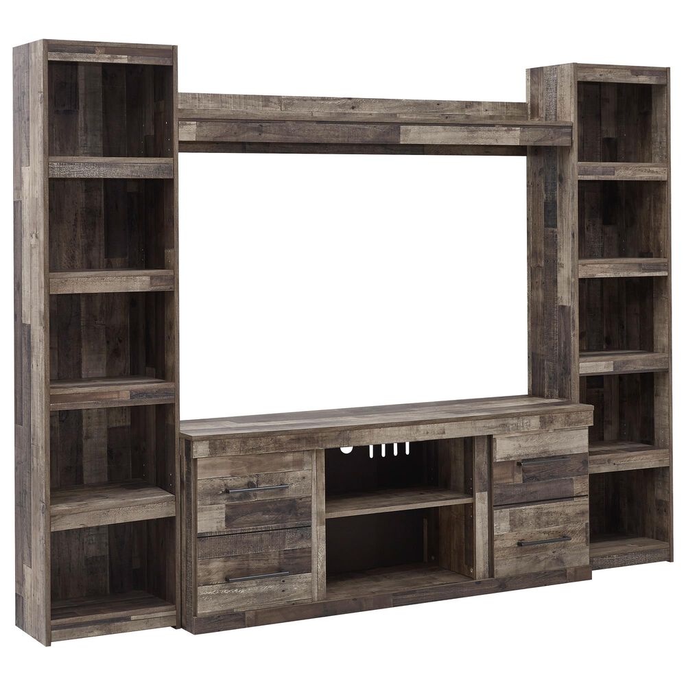 Signature Design by Ashley Derekson 4-Piece Entertainment Center in Multi Gray, , large