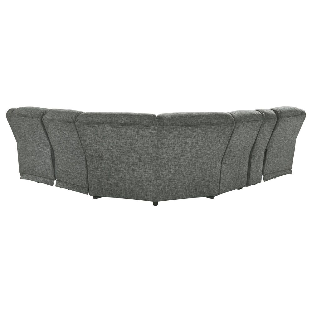 Signature Design by Ashley Goalie 6-Piece Manual Reclining Curved Sectional in Pewter, , large