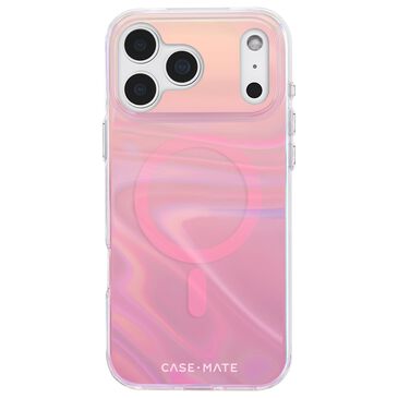 Case-Mate Peach Bubble MagSafe Case for iPhone 17 Pro Max in Peach Iridescent, , large