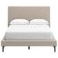 Ashley Cielden Full Upholstered Bed and Nightstand in Tan, , large