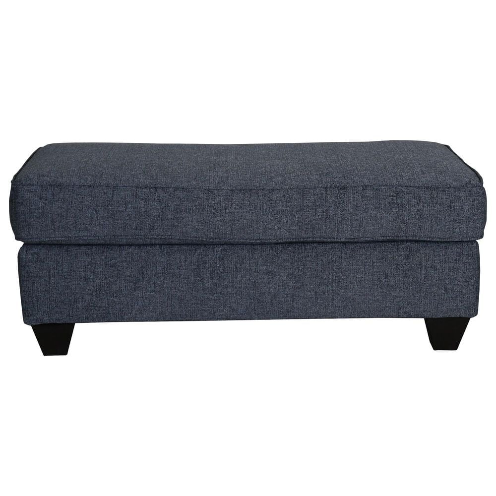 Southaven Ottoman in Navy, , large